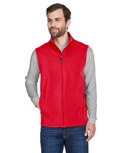 Ash CityCore 365 CE701 - Men's Cruise Two-Layer Fleece Bonded Soft Shell Vest Classic Red