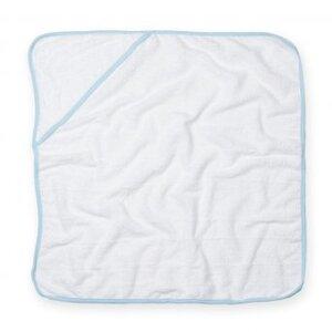 Towel City TC36 - Babies Hooded Towel White/Blue