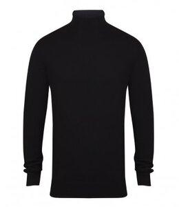 Henbury H727 - Roll Neck Sweater Schwarz