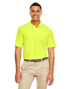 Core 365 88181R - Men's Radiant Performance Piqué Polo with Reflective Piping Safety Yellow