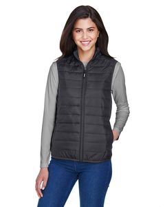 Core 365 CE702W - Ladies Prevail Packable Puffer Vest Carbon
