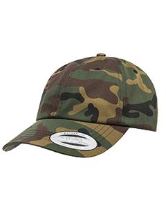 Yupoong 6245CM - Adult Low-Profile Cotton Twill Dad Cap Green Camo