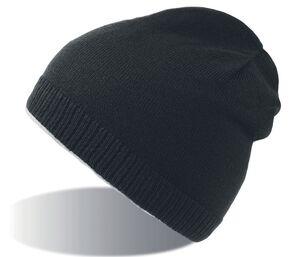 Atlantis AT117 - Beanie with Cotton Jersey Lining Black