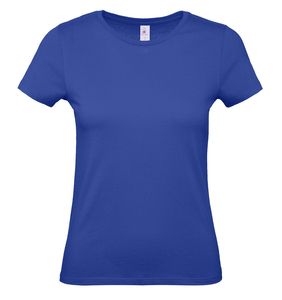 B&C BC02T - Camiseta feminina 100% algodão Cobalto Azul