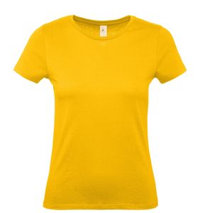 B&C BC02T - Camiseta feminina 100% algodão Amarelo