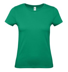 B&C BC02T - Camiseta feminina 100% algodão Verde dos prados