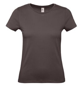B&C BC02T - Camiseta feminina 100% algodão Bear Brown