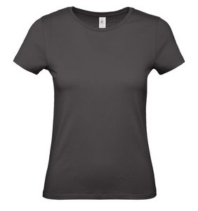 B&C BC02T - Camiseta feminina 100% algodão Used Black