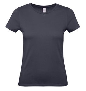 B&C BC02T - Camiseta feminina 100% algodão Light Navy
