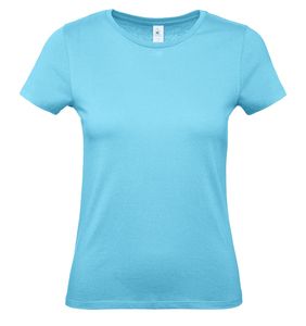 B&C BC02T - Camiseta feminina 100% algodão Turquesa