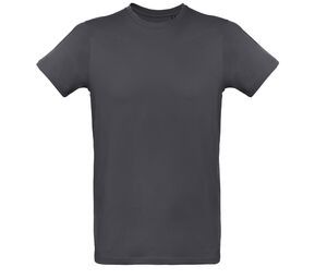B&C BC048 - Camiseta masculina de algodão orgânico Cinzento escuro