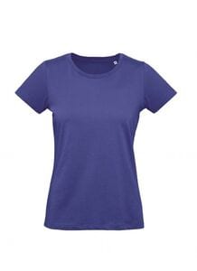 B&C BC049 - Camiseta Feminina 100% Algodão Orgânico Cobalto Azul