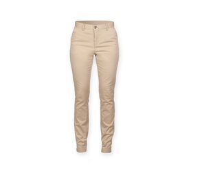 Front row FR622 - Ladies Stretch Chino Trousers Stone