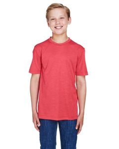 Team 365 TT11HY - Youth Sonic Heather Performance T-Shirt Sport Red Heather