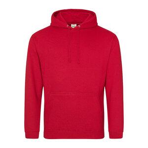 All We Do JHA001 - JUST HOODS ADULT COLLEGE HOODIE Fire Red