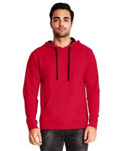 Next Level 9301 - Unisex French Terry Pullover Hoody Rouge/Noir