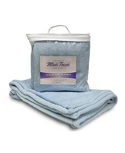 Liberty Bags LB8722 - Apline Fleece Mink Touch Luxury Baby Blanket Baby Blue