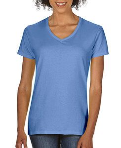 Comfort Colors CC3199 - Remera con cuello en V de ringspun para mujeres  Flo Blue