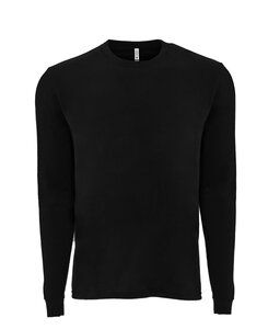 Next Level NL6411 - Adult Sueded Long Sleeve Tee Black