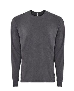 Next Level NL6411 - Adult Sueded Long Sleeve Tee Heather Metal