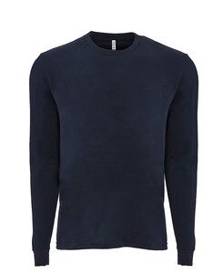 Next Level NL6411 - Adult Sueded Long Sleeve Tee Midnight Navy