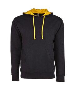 Next Level NL9301 - Unisex French Terry Pullover Hoody Black/Gold