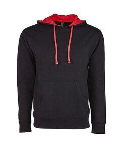 Next Level NL9301 - Unisex French Terry Pullover Hoody Black/Red