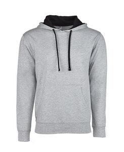 Next Level NL9301 - Unisex French Terry Pullover Hoody Heather Gray/ Black