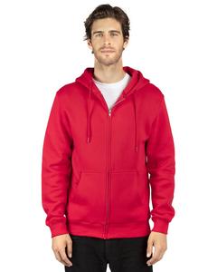 Threadfast 320Z - Unisex Ultimate Fleece Full-Zip Hooded Sweatshirt Red
