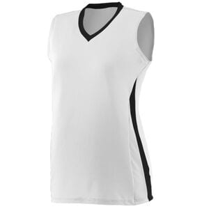 Augusta Sportswear 1356 - Girls Tornado Jersey White/ Black/ White