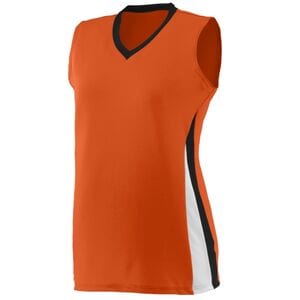 Augusta Sportswear 1356 - Girls Tornado Jersey Orange/Black/White