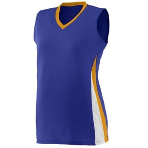 Augusta Sportswear 1356 - Girls Tornado Jersey Purple/ Gold/ White