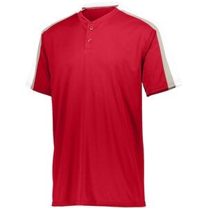Augusta Sportswear 1558 - Youth Power Plus Jersey 2.0 Red/ White/ Silver Grey