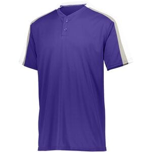Augusta Sportswear 1558 - Youth Power Plus Jersey 2.0 Purple/White/Silver Grey