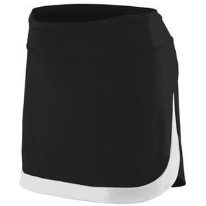 Augusta Sportswear 2411 - Girls Action Color Block Skort Black/White