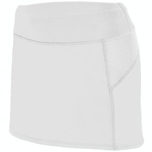 Augusta Sportswear 2421 - Girls Femfit Skort White/Graphite