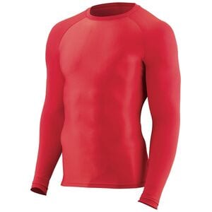 Augusta Sportswear 2605 - Youth Hyperform Compression Long Sleeve Shirt Rojo