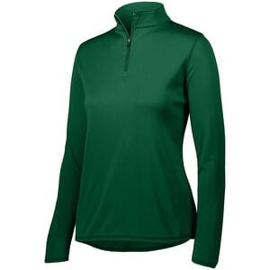 Augusta Sportswear 2787 - Buzo con cierre 1/4 para mujeres Verde oscuro
