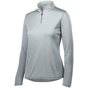 Augusta Sportswear 2787 - Buzo con cierre 1/4 para mujeres Plata