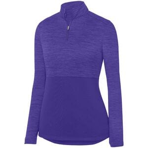 Augusta Sportswear 2909 - Ladies Shadow Tonal Heather 1/4 Zip Pullover Purple