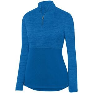 Augusta Sportswear 2909 - Ladies Shadow Tonal Heather 1/4 Zip Pullover Royal blue