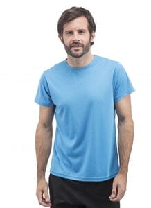 Sans Étiquette SE100 - Sportowy T-shirt bez nadruku Fluorescencyjny Róż