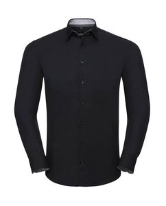 Russell Collection RU966M - MENS LONG SLEEVE TAILORED CONTRAST ULTIMATE STRETCH SHIRT