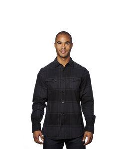 Burnside BN8219 - Adult Snap Flannel Shirt Negro