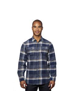 Burnside BN8219 - Adult Snap Flannel Shirt Indigo