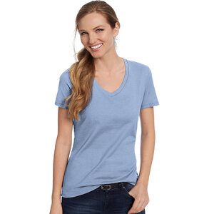 Hanes S04V - Hanes® Ladies Nano-T® Cotton V-Neck T-Shirt