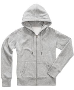 Stedman STE5710 - Sweater Hooded Zip Active for her Grey Heather