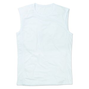 Stedman STE8440 - Sleeveless T-shirt Mesh Active-Dry for him Branco