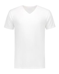 Lemon & Soda LEM1135 - T-shirt V-neck fine cotton elasthan Branco