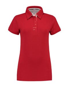 Lemon & Soda LEM3560 - Polo Contrast Cot/Elast SS for her Red/WH